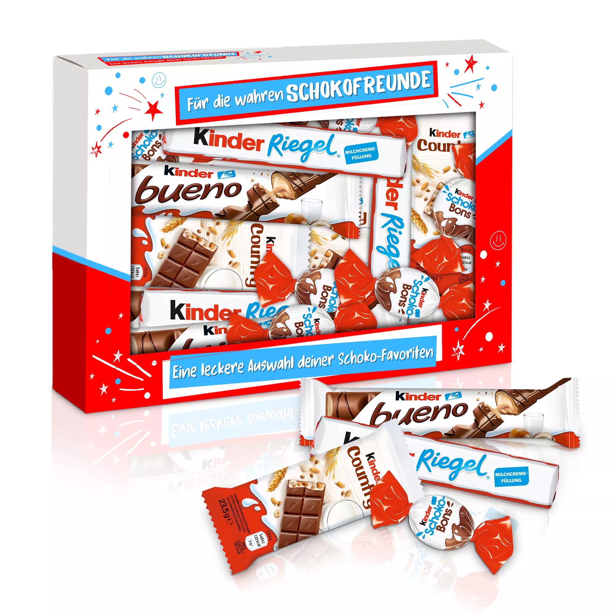 Geschenk Box mit Top-Produkten von kinder